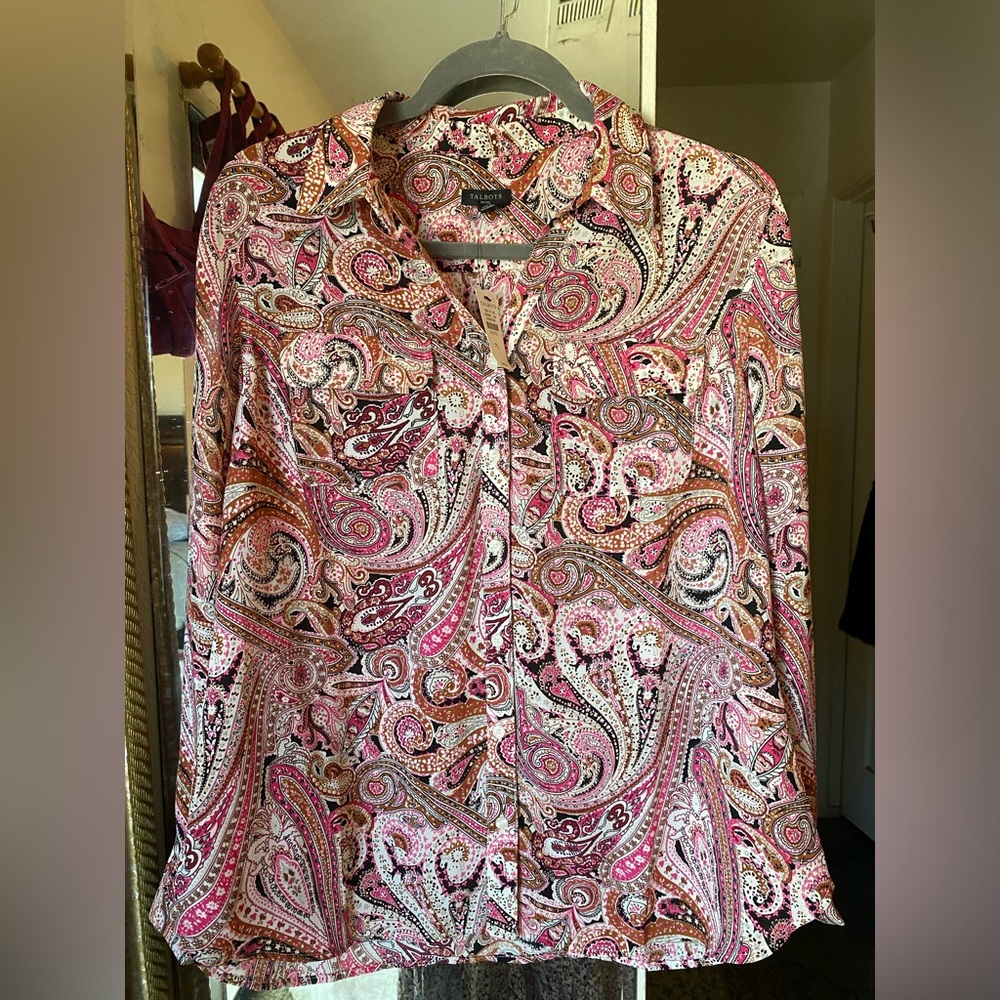Talbots button up blouse